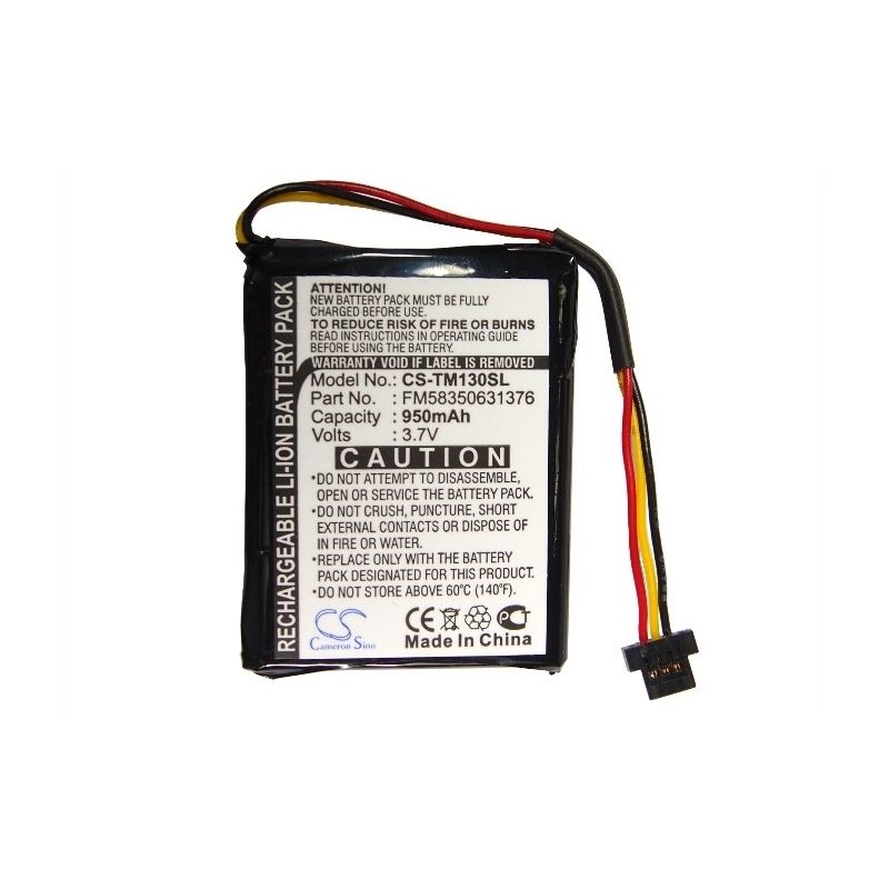 Li-ion Battery fits Tomtom, One 125, One 130, One 130s 3.7V, 950mAh GPS & Navigator Cameron Sino Technology Limited