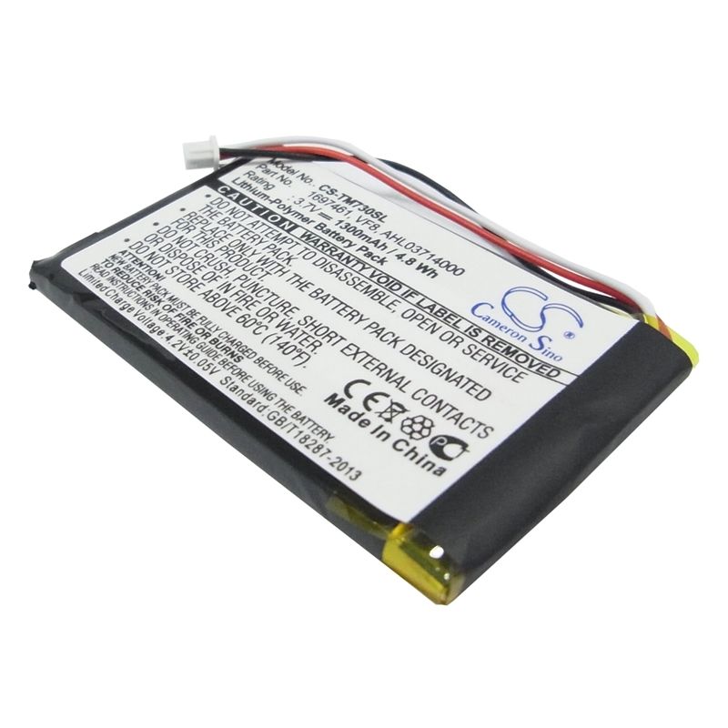 Li-polymer Battery Fits Tomtom, Go 530 Live, Go 630, Go 630t 3.7v, 1300mah GPS & Navigator Cameron Sino Technology Limited