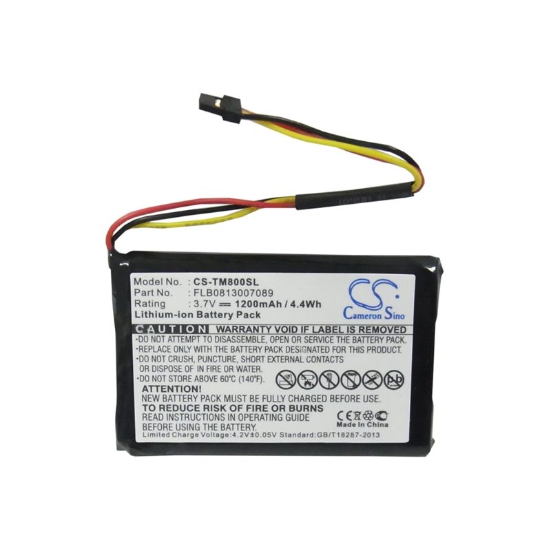Li-ion Battery Fits Tomtom, Go 60, One Xl Europe Traffic, One Xl Traffic 3.7v, 1200mah GPS & Navigator Cameron Sino Technology Limited