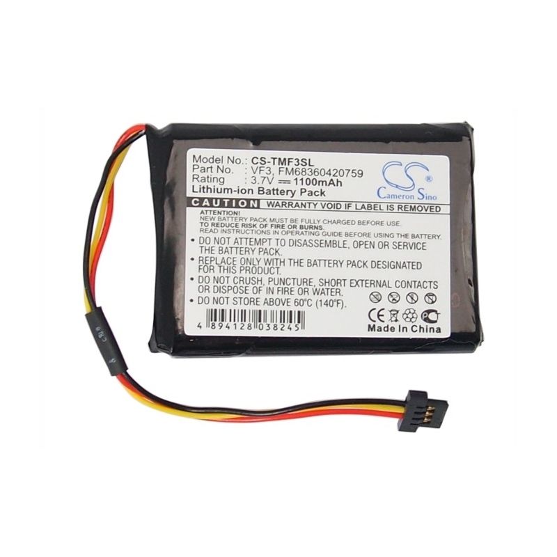 Li-ion Battery Fits Tomtom, Go Xl330s, Quanta 3.7v, 1100mah GPS & Navigator Cameron Sino Technology Limited