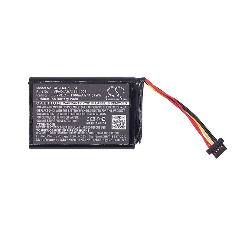 Li-ion Battery fits Tomtom, 4fl50, 4fl60, Go 5000 3.7V, 1100mAh GPS & Navigator Cameron Sino Technology Limited