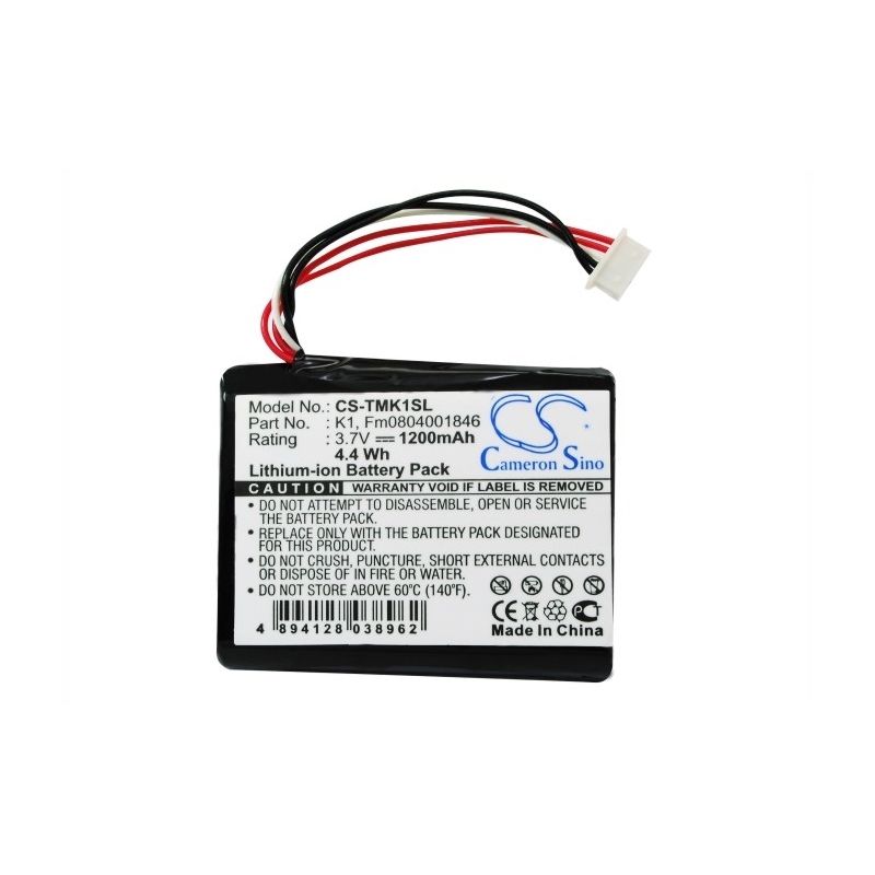 Li-ion Battery fits Tomtom, One Xl Hd Traffic 3.7V, 1200mAh GPS & Navigator Cameron Sino Technology Limited