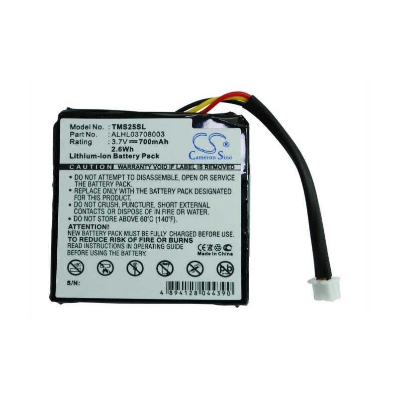 Li-ion Battery Fits Tomtom, 4en.001.02, 4en42, 4en52 3.7v, 700mah GPS & Navigator Cameron Sino Technology Limited