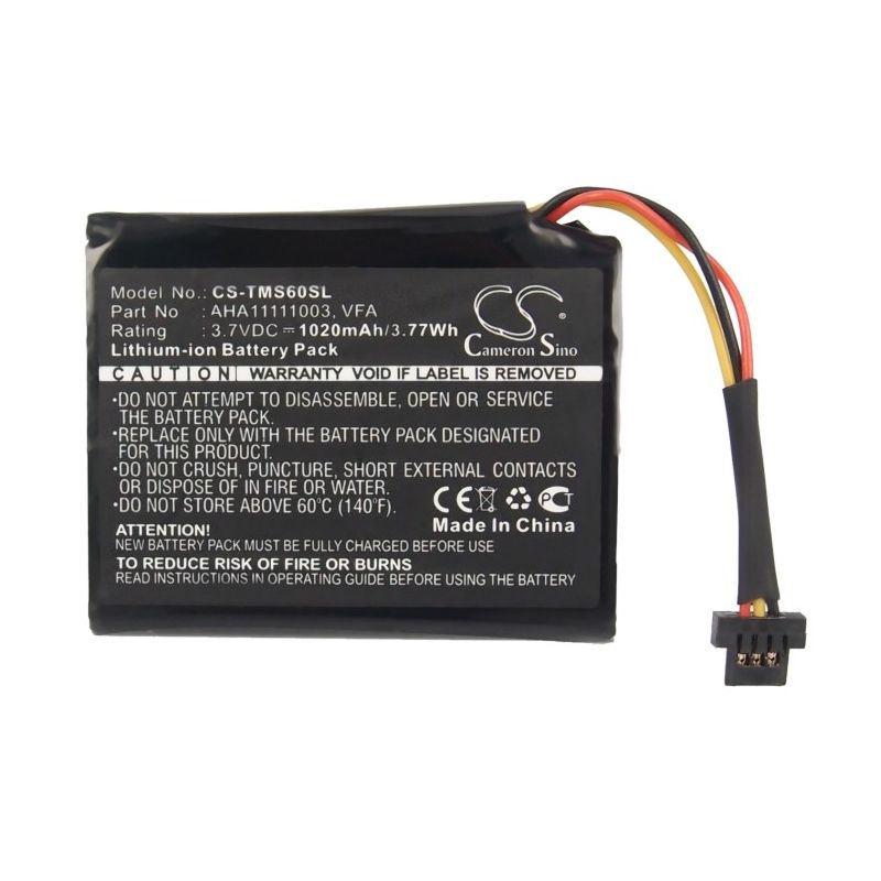Li-ion Battery Fits Tomtom, 4en6.001.02, 4en62, 4en62. 4en6.001.02 3.7v, 1020mah GPS & Navigator Cameron Sino Technology Limited