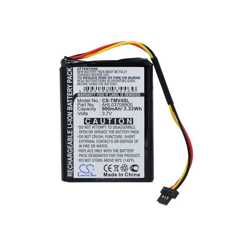 Li-ion Battery fits Tomtom, 4ee0.001.22, One V4, One V4 Assist 3.7V, 900mAh GPS & Navigator Cameron Sino Technology Limited