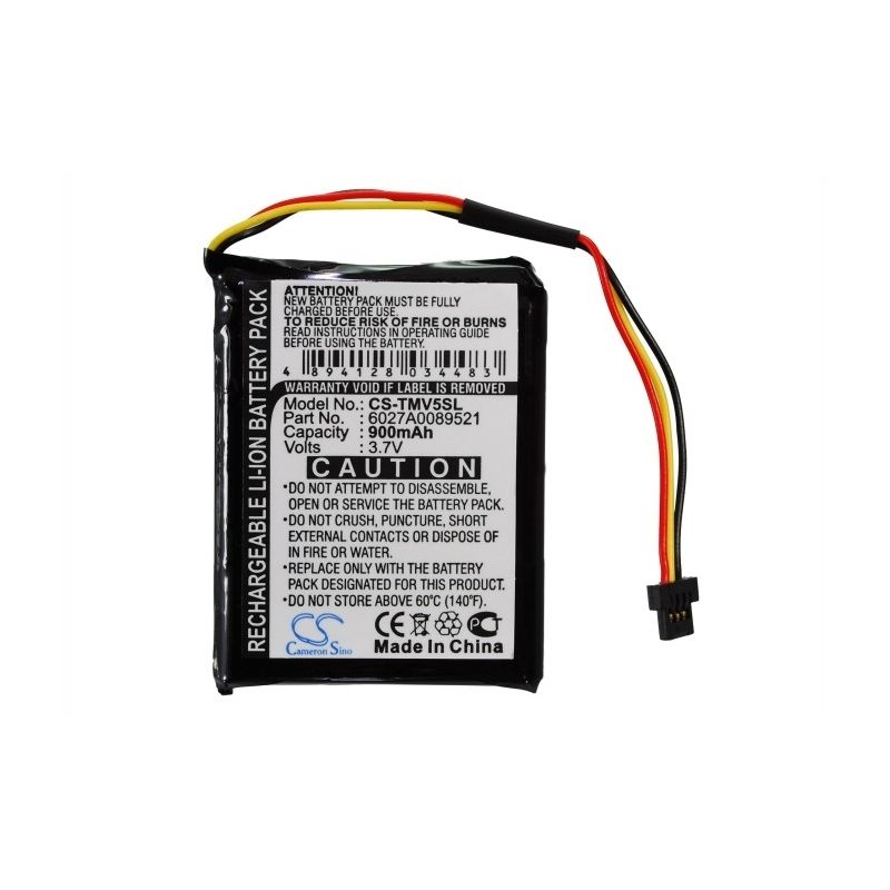 Li-ion Battery fits Tomtom, 4ek0.001.01, One Iq, V5 3.7V, 900mAh GPS & Navigator Cameron Sino Technology Limited