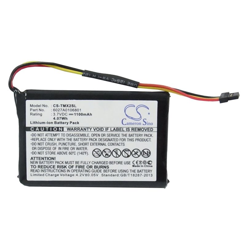 Li-ion Battery Fits Tomtom, 4et0.002.02, 4et03, Xl Holiday 3.7v, 1100mah GPS & Navigator Cameron Sino Technology Limited