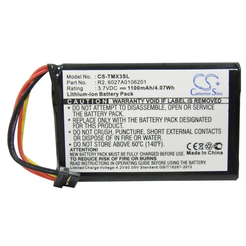 Li-ion Battery Fits Tomtom, 1ep0.029.01, 4ep0.001.02, 5ep0.029.01 3.7v, 1100mah GPS & Navigator Cameron Sino Technology Limited