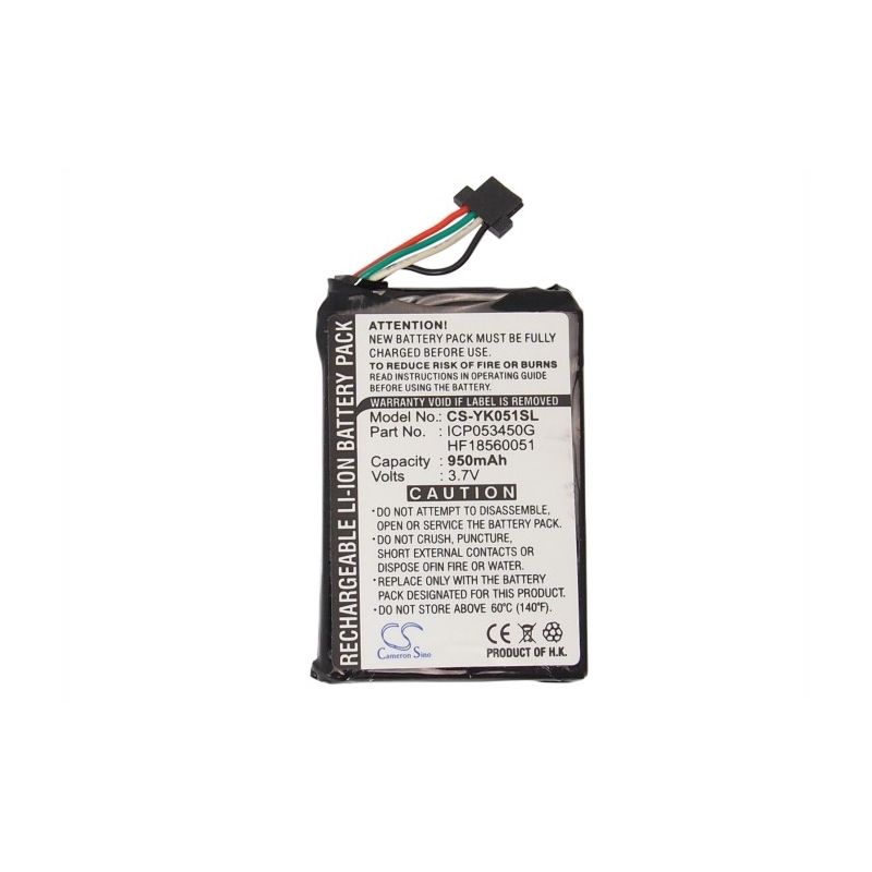 Li-ion Battery fits Yakumo, Eazygo, Eazygo Xs, Pna Eazygo Gps 3.7V, 950mAh Computer Cameron Sino Technology Limited (Suspended)