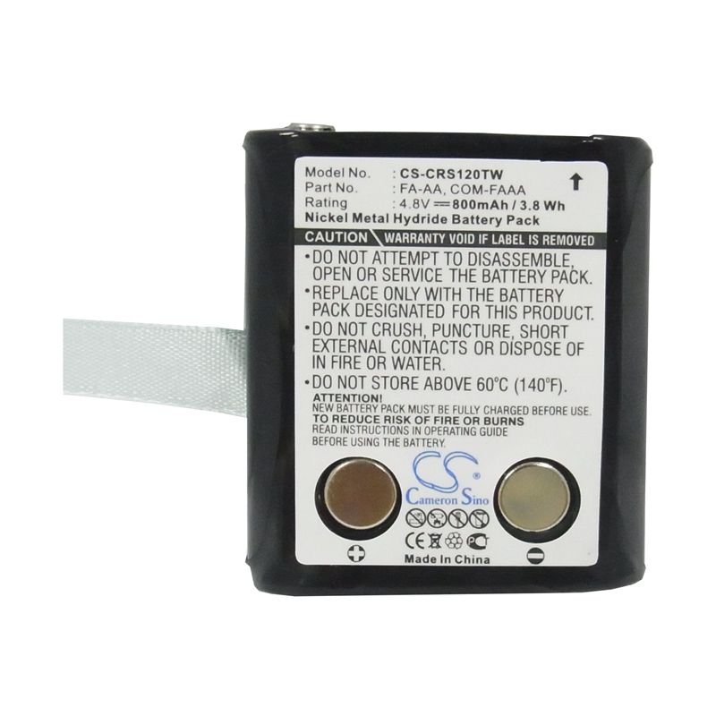 Ni-MH Battery fits Cobra, Frs117, Frs120, Frs225 4.8V, 800mAh Two-Way Radio Cameron Sino Technology Limited