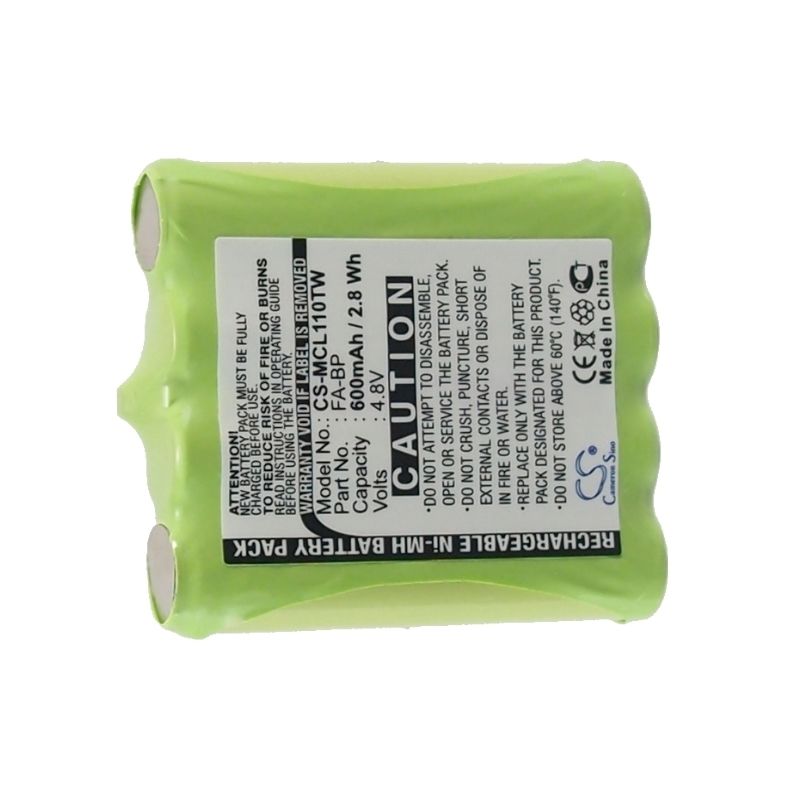 Ni-mh Battery Fits Cobra, Frs100, Frs104, Frs1042 4.8v, 600mah Two-Way Radio Cameron Sino Technology Limited