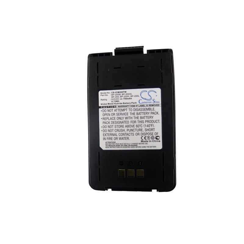 Ni-mh Battery Fits Icom, Ic-a23, Ic-a5, Ic-t8 9.6v, 700mah Two-Way Radio Cameron Sino Technology Limited