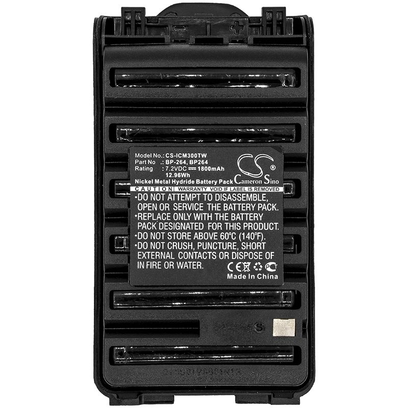 Ni-mh Battery Fits Icom, Ic-f3001, Ic-f3002, Ic-f3003 7.2v, 1800mah Two-Way Radio Cameron Sino Technology Limited