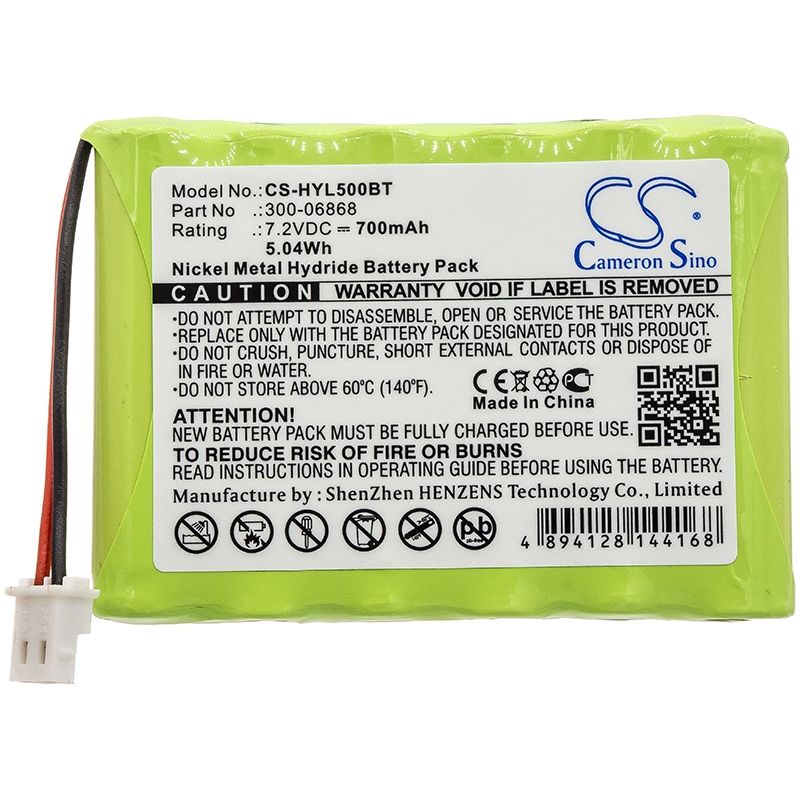 Ni-MH Battery fits Honeywell, L5000 Panel, Lynx Plus, Tss Keypad 7.2V, 700mAh Alarm System Cameron Sino Technology Limited
