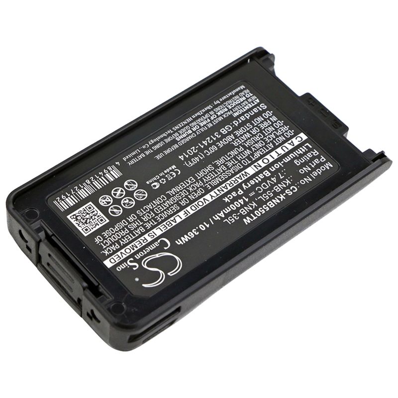 Li-ion Battery fits Kenwood, Nx-220, Nx-320, Nx-3220 7.4V, 1400mAh Two-Way Radio Cameron Sino Technology Limited