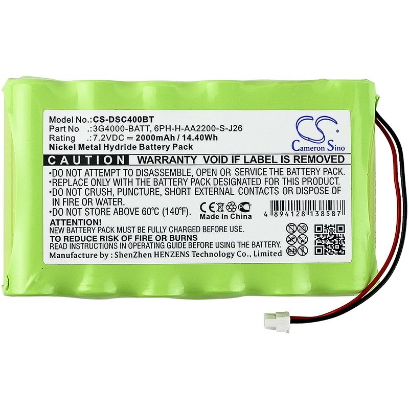 Ni-mh Battery Fits Ademco, 300-03865, 300-03866, 55026089 7.2v, 1500mah Alarm System Cameron Sino Technology Limited