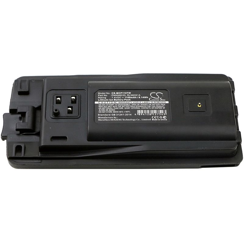 Li-ion Battery fits Motorola, A10, A12, Cp110 7.4V, 1100mAh Two-Way Radio Cameron Sino Technology Limited
