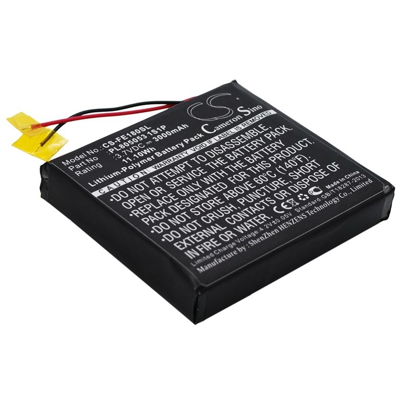 Li-Polymer Battery fits Fiio, E18, Fiio 3.7V, 3000mAh Amplifier Cameron Sino Technology Limited