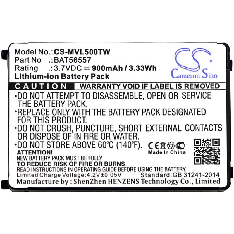 Li-ion Battery Fits Motorola, Cls1000, Cls1100, Cls1110 3.7v, 900mah Two-Way Radio Cameron Sino Technology Limited