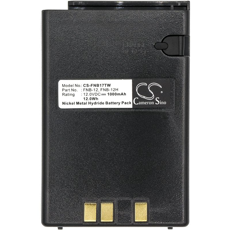 Ni-MH Battery fits Vertex, Ft-23r, Ft-33r, Ft-411 12.0V, 1000mAh Two-Way Radio Cameron Sino Technology Limited