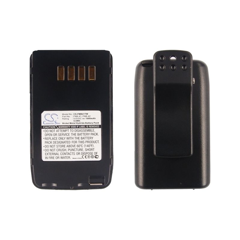 Ni-mh Battery Fits Vertex, Ft-10, Ft-10r, Ft-40 9.6v, 1000mah Two-Way Radio Cameron Sino Technology Limited