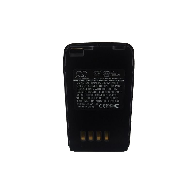Ni-mh Battery Fits Vertex, Ft10r, Ft-10r, Ft40r 7.2v, 2000mah Two-Way Radio Cameron Sino Technology Limited