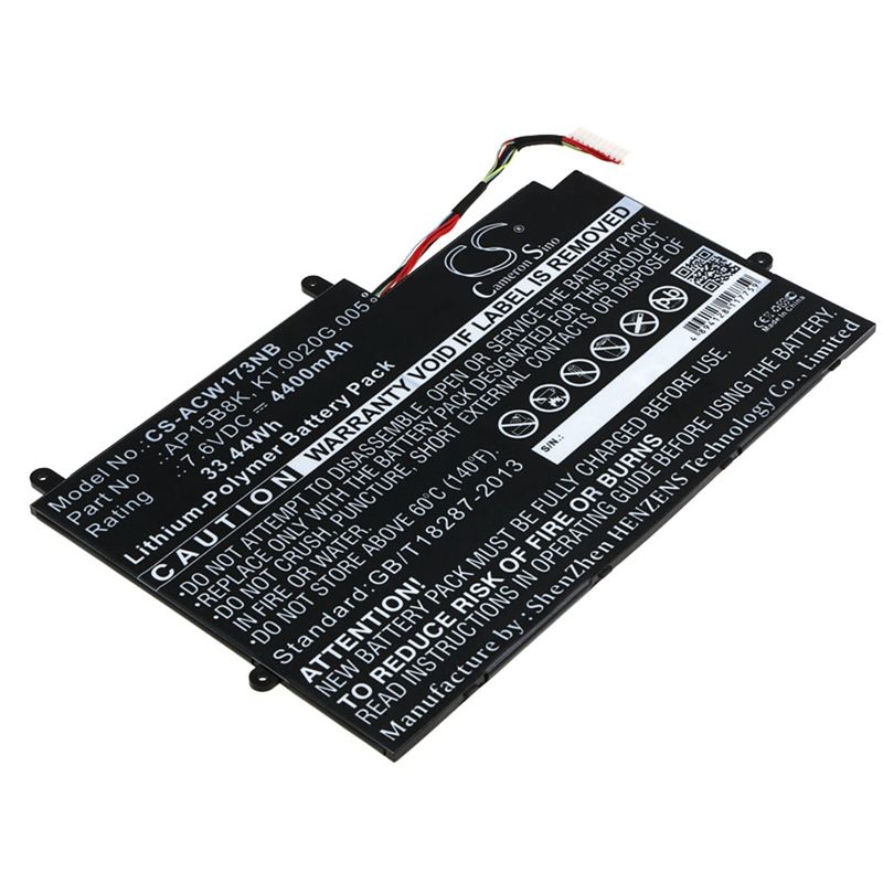Li-Polymer Battery fits Acer, Aspire Switch 11 Sw5-173, Aspire Switch 11 Sw5-173p, Sw5-173 7.6V, 4400mAh Notebook & Laptop Cameron Sino Technology Limited
