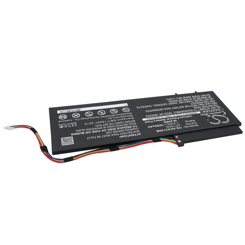 Li-Polymer Battery fits Acer, Aspire P3-131, Aspire P3-131-21292g06as, Aspire P3-131-21292g12as 7.4V, 5250mAh Notebook & Laptop Cameron Sino Technology Limited