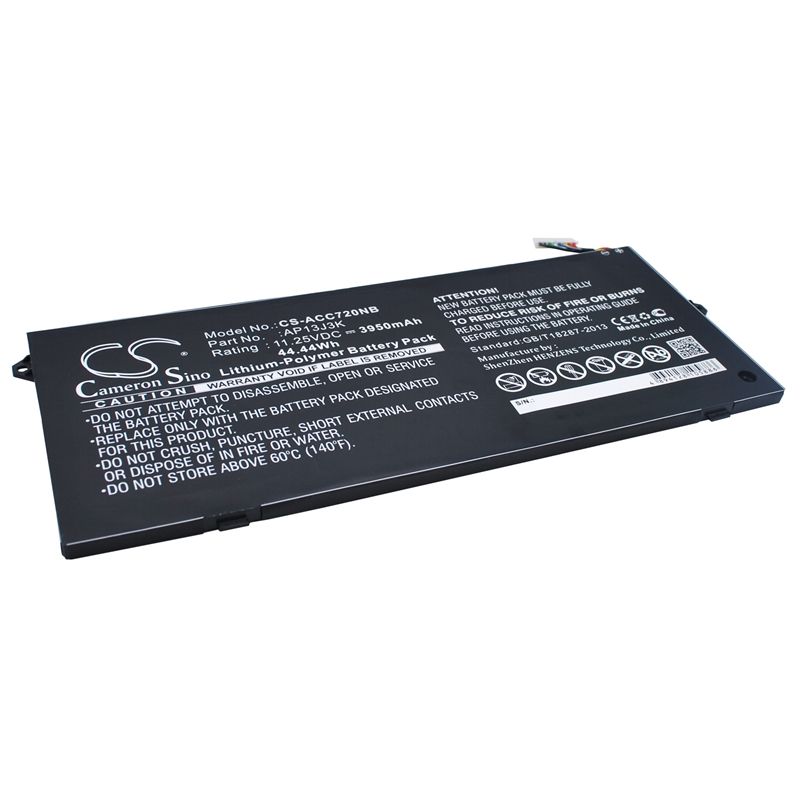 Li-Polymer Battery fits Acer, Chromebook 11 C740, Chromebook 11 C740-c32m, Chromebook 11 C740-c3p1 11.25V, 3950mAh Notebook & Laptop Cameron Sino Technology Limited