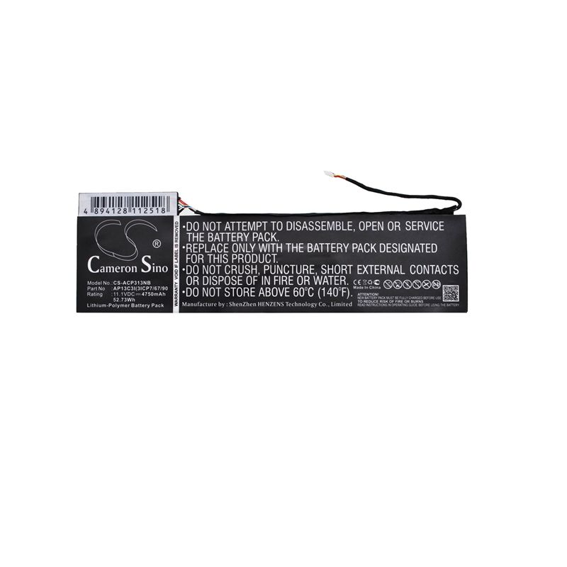Li-polymer Battery Fits Acer, Aspire P3-131, Aspire P3-131-4602, Aspire P3-131-4833 11.1v, 4750mah Computer Cameron Sino Technology Limited (Suspended)