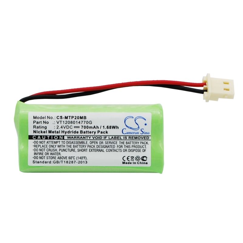 Ni-MH Battery fits Motorola, Mbp20, Motorola 2.4V, 700mAh BabyPhone Cameron Sino Technology Limited