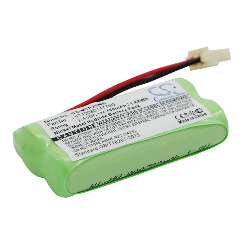 Ni-MH Battery fits Motorola, Mbp20, Motorola 2.4V, 700mAh BabyPhone Cameron Sino Technology Limited