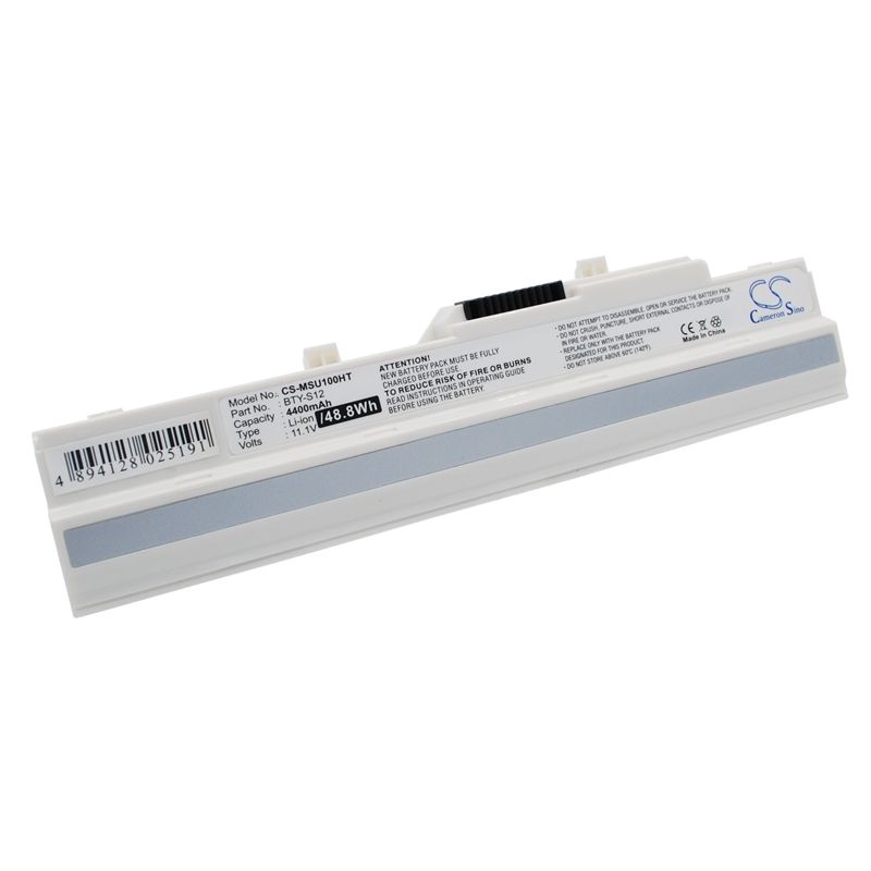 White 11.1V 4400mAh Advent, 4211, 4212, Ahtec Replacement Battery Notebook & Laptop Cameron Sino Technology Limited