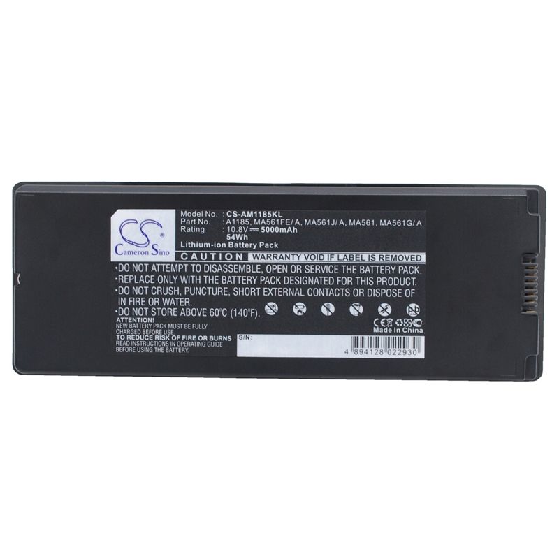 Li-polymer Battery Fits Apple, Macbook 13" A1181, Macbook 13" Ma472, Macbook 13" Ma472b/ A 10.8v, 5000mah Notebook & Laptop Cameron Sino Technology Limited