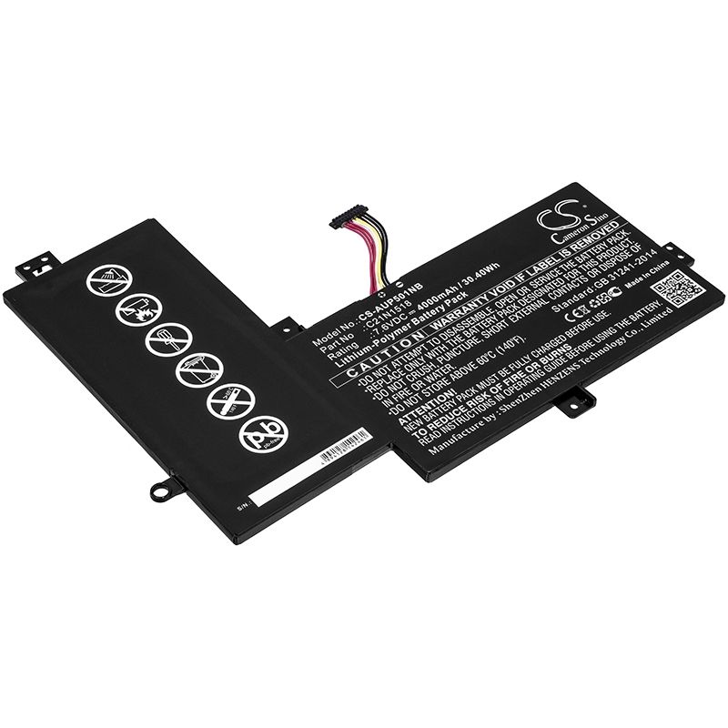 Li-Polymer Battery fits Asus, Vivobook Flip Tp501, Vivobook Flip Tp501ua, Vivobook Flip Tp501ub 7.6V, 4000mAh Notebook & Laptop Cameron Sino Technology Limited