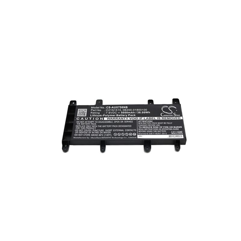 Li-Polymer Battery fits Asus, K756, K756u, K756ua 7.6V, 5000mAh Notebook & Laptop Cameron Sino Technology Limited