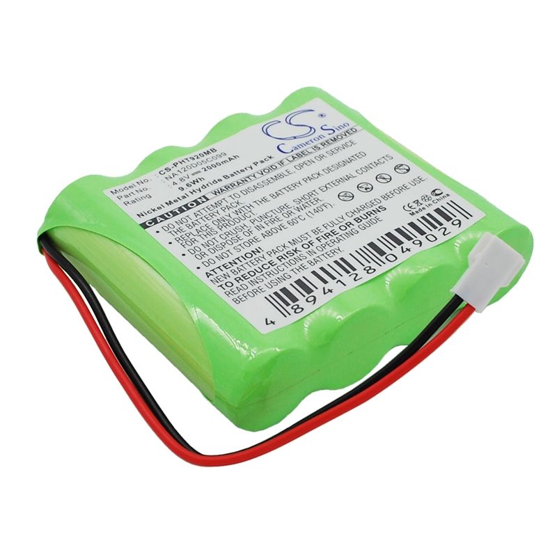 Ni-MH Battery fits Philips, Td9200, Td9203, Td9205 4.8V, 2000mAh BabyPhone Cameron Sino Technology Limited