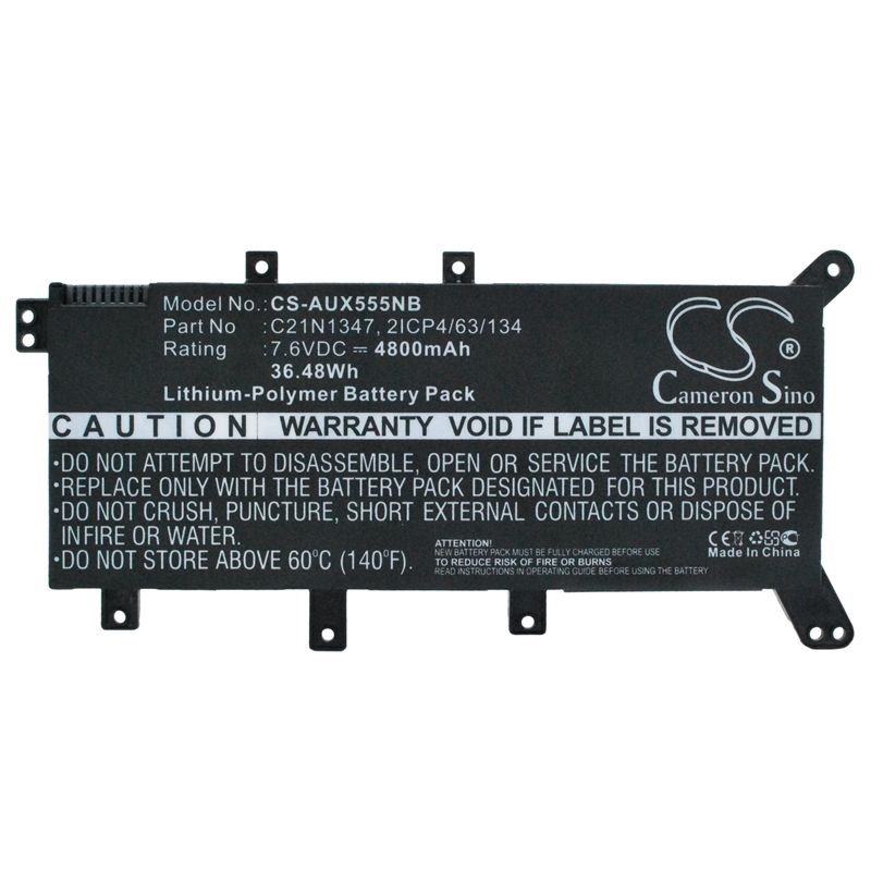 Li-Polymer Battery fits Asus, A555, A555l, Dx992 7.6V, 4800mAh Notebook & Laptop Cameron Sino Technology Limited