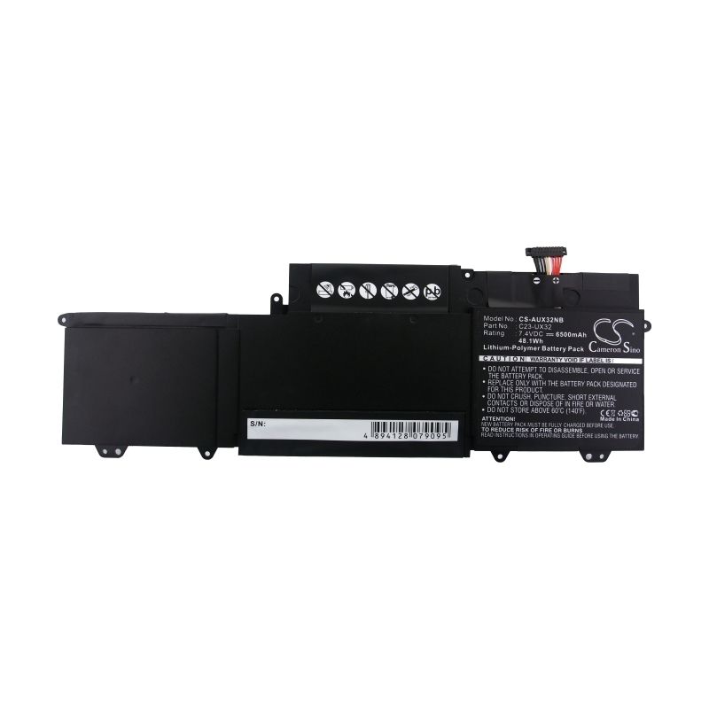 Li-polymer Battery Fits Asus, Ux32, Vivobook U38n, Vivobook U38n-c4004h 7.4v, 6500mah Notebook & Laptop Cameron Sino Technology Limited
