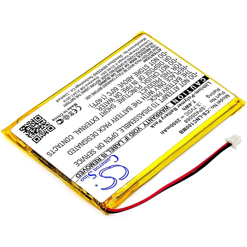 Li-Polymer Battery fits Luvion, Prestige Touch, Supreme Connect, 3.7V, 2000mAh BabyPhone Cameron Sino Technology Limited