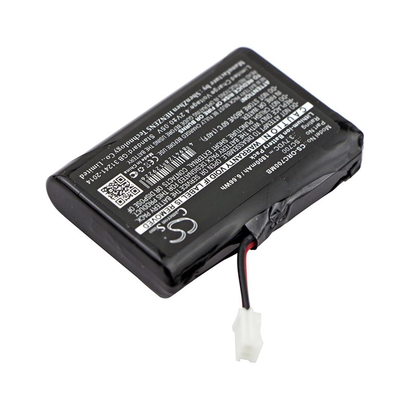Li-ion Battery fits Oricom, Sc700, Sc705, Secure 700 3.7V, 1800mAh BabyPhone Cameron Sino Technology Limited