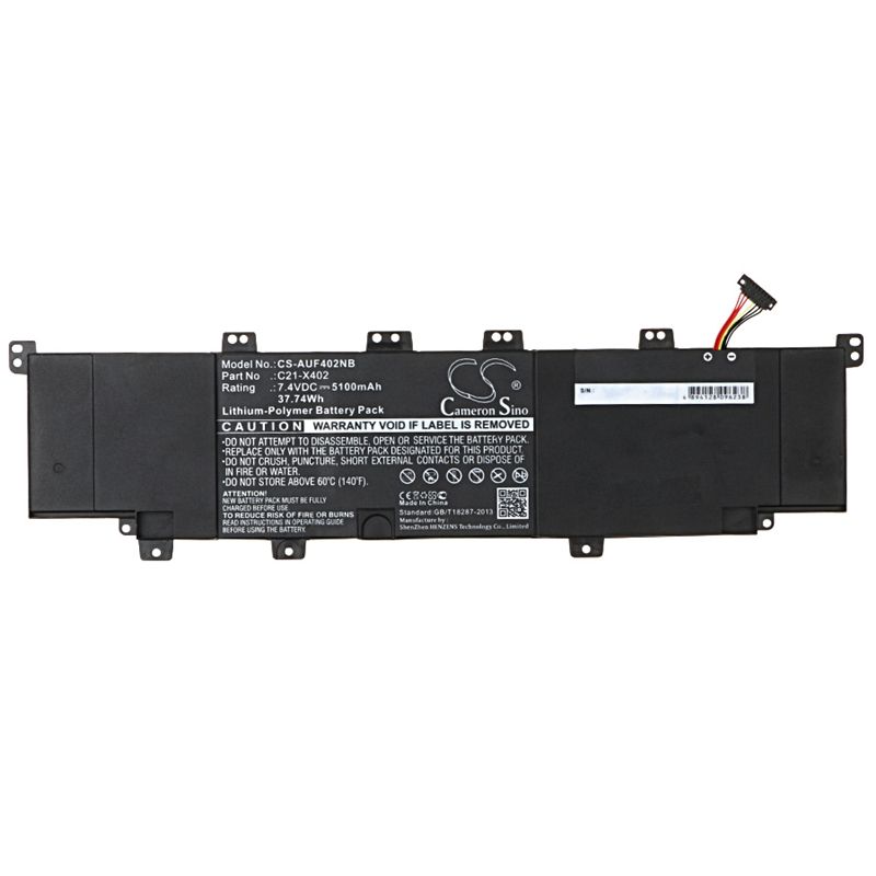 Li-Polymer Battery fits Asus, F402c, F402ca-wx102h 7.4V, 5100mAh Notebook & Laptop Cameron Sino Technology Limited