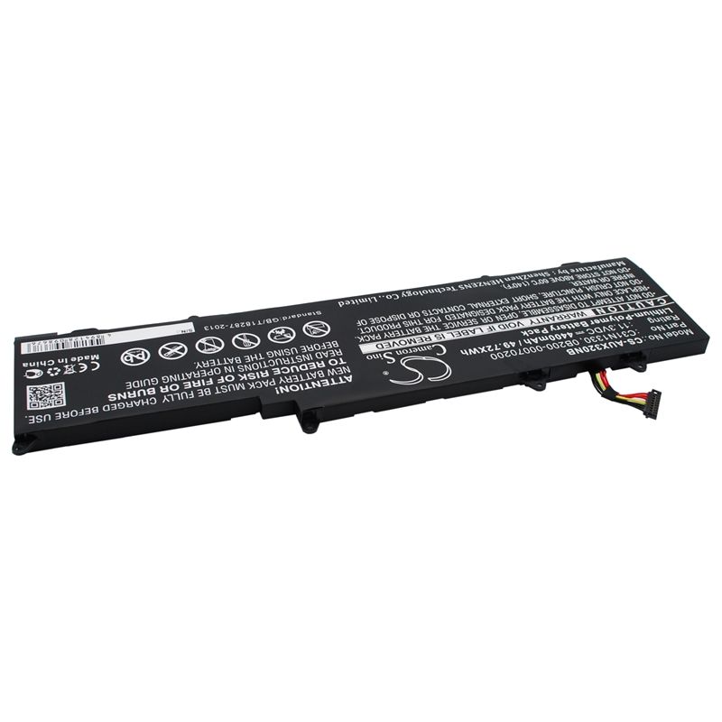 Li-Polymer Battery fits Asus, Zenbook Ux32la, Zenbook Ux32la-0171a4210u, Zenbook Ux32la-r3002h 11.3V, 4400mAh Notebook & Laptop Cameron Sino Technology Limited