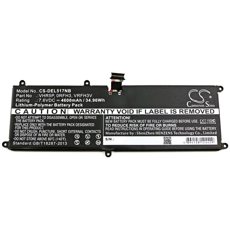 Li-polymer Battery Fits Dell, Latitude 11 5175, Latitude 11 5179 7.6v, 4600mah Notebook & Laptop Cameron Sino Technology Limited
