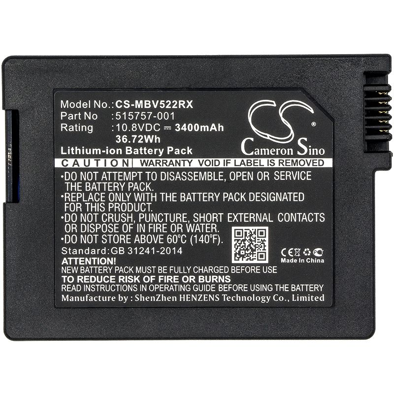 Li-ion Battery fits Motorola, Sbv5220, Sbv5221, Sbv5222 10.8V, 3400mAh Cable Modem Cameron Sino Technology Limited