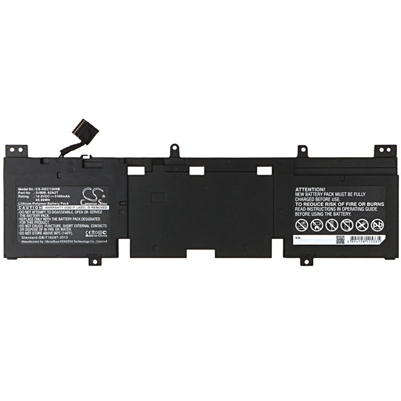 Li-polymer Battery Fits Dell, Alienware 13, Alienware Echo 13, Alienware Qhd 14.8v, 3100mah Notebook & Laptop Cameron Sino Technology Limited
