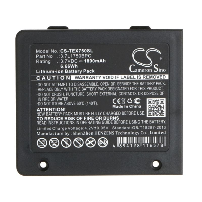 Li-ion Battery fits Texas Instruments, Ti-nspire Navigator Wireless Cradle Wifi, Ti-planet, 3.7V, 1800mAh Calculator Cameron Sino Technology Limited