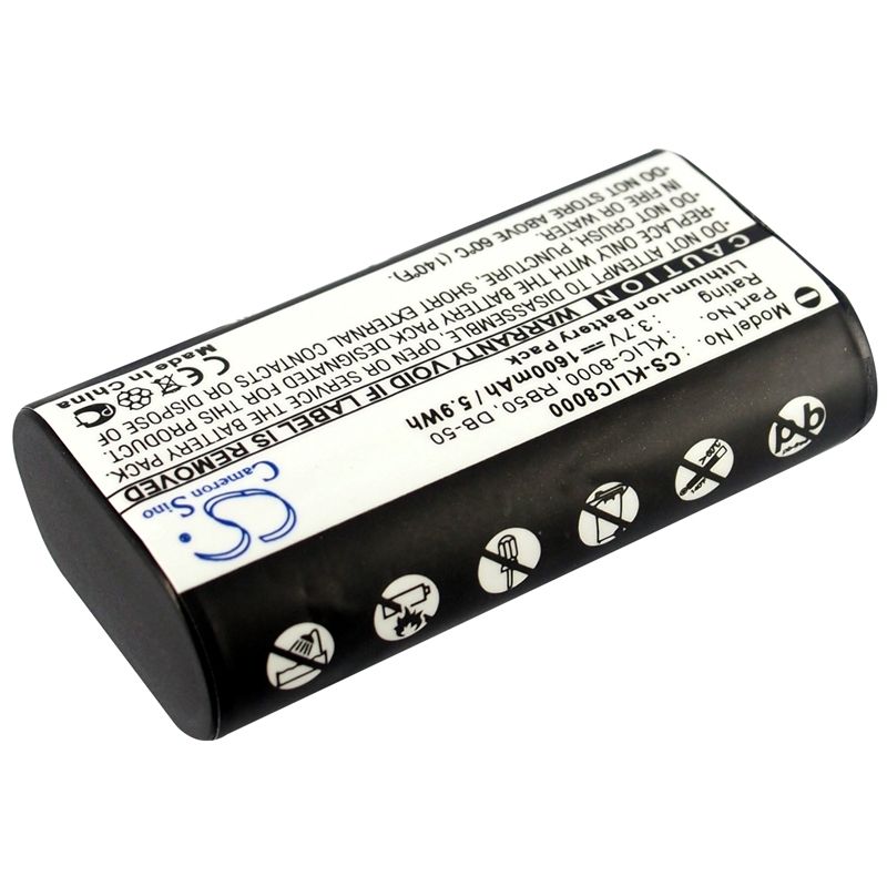 Li-ion Battery Fits Jay-tech, Jay-cam I4800, Kodak, Easyshare Z1012 Is 3.7v, 1600mah Camera Cameron Sino Technology Limited