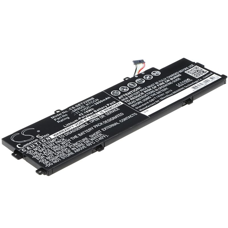 Li-Polymer Battery fits Dell, chromebook 11 (3120) 2015, chromebook 11 (3120) Ultrabook, chromebook 11 3120 11.1V, 3800mAh Notebook & Laptop Cameron Sino Technology Limited