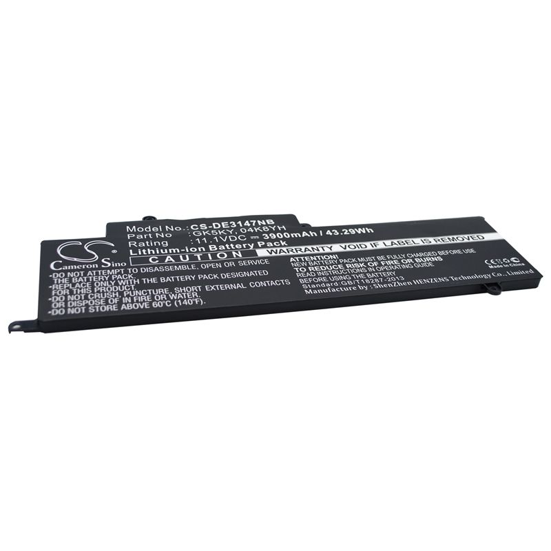 Li-polymer Battery Fits Dell, Inspiron 11 3147, Inspiron 11 3147 3000 11.6", Inspiron 13 7347 11.1v, 3900mah Notebook & Laptop Cameron Sino Technology Limited